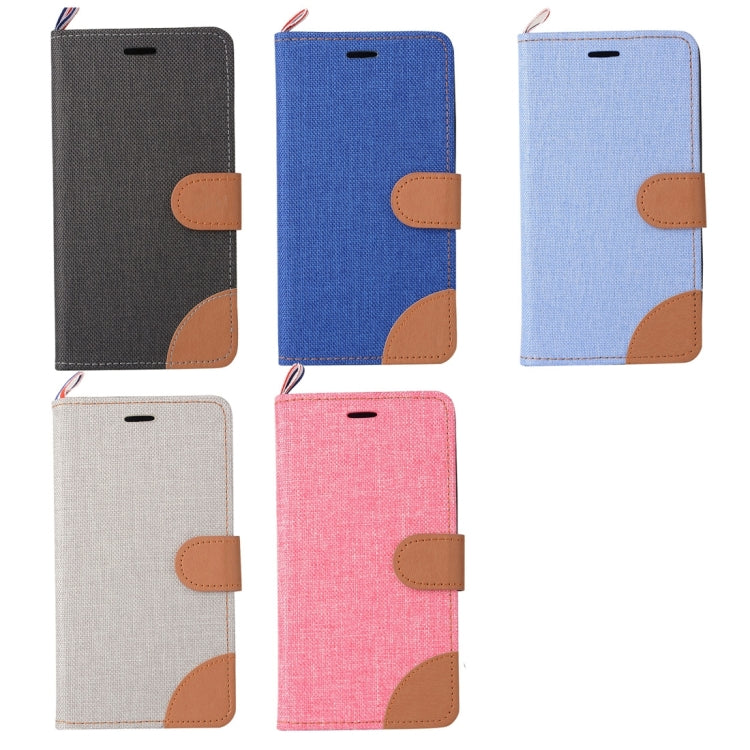 Denim Texture Horizontal Flip Leather Case with Magnetic Snap & Card Slots & Holder & Sling for Lenovo A5000