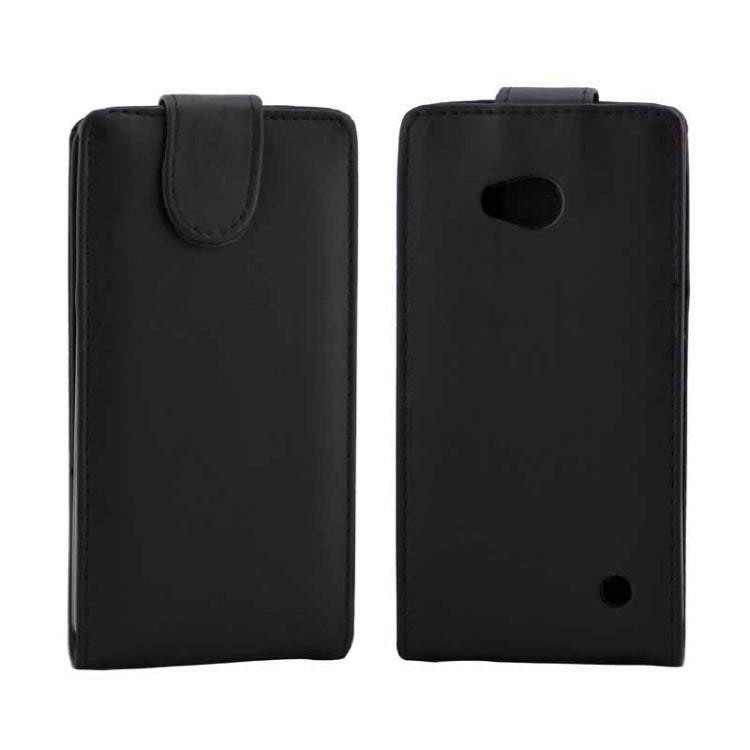 Vertical Flip Magnetic Button Leather Case for Microsoft Lumia 640