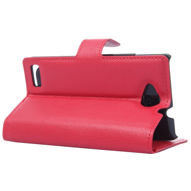 Horizontal Flip Solid color Leather Case with  Card Slots & Holder & Wallet for ZTE Blade G LUX