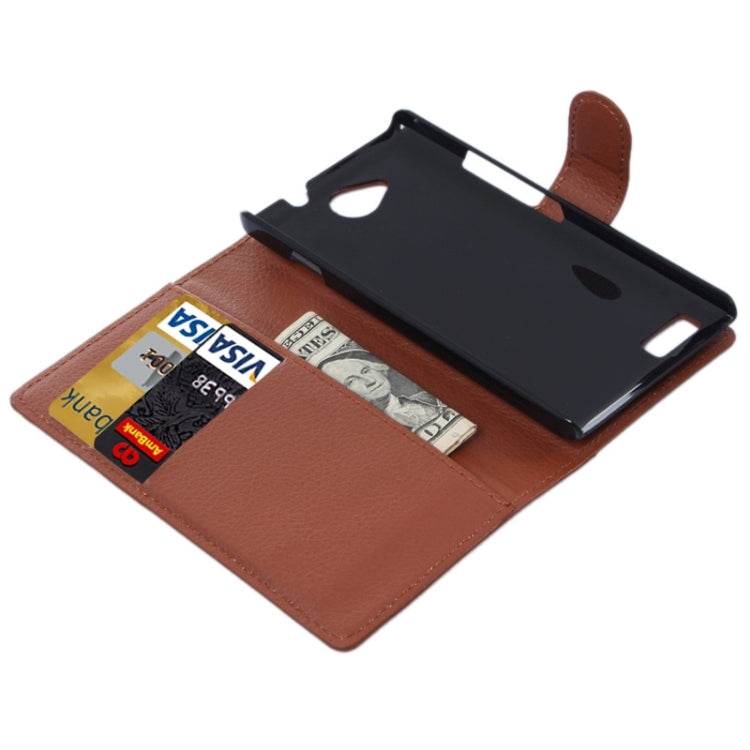 Horizontal Flip Solid color Leather Case with  Card Slots & Holder & Wallet for ZTE Blade G LUX