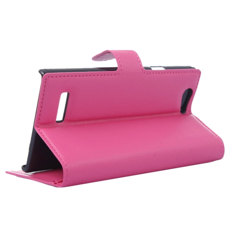 Horizontal Flip Solid color Leather Case with  Card Slots & Holder & Wallet for ZTE Blade L2