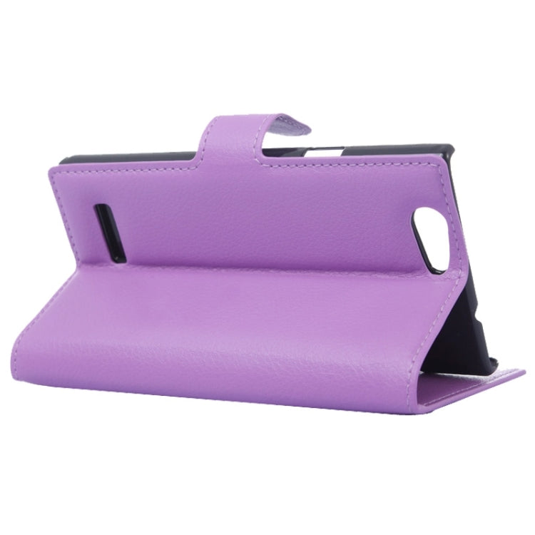 Horizontal Flip Solid color Leather Case with  Card Slots & Holder & Wallet for ZTE Blade L2