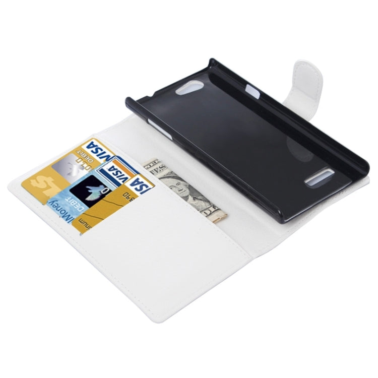 Horizontal Flip Solid color Leather Case with  Card Slots & Holder & Wallet for ZTE Blade L2