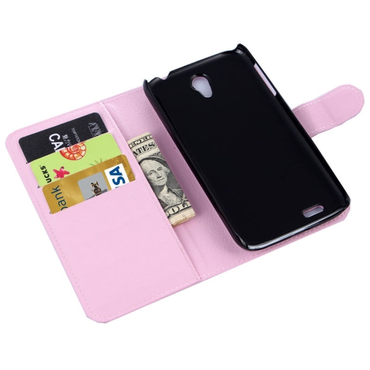 Horizontal Flip Solid color Leather Case with  Card Slots & Holder & Wallet for Lenovo A859