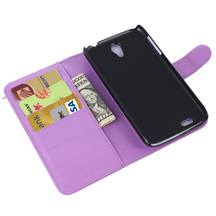 Horizontal Flip Solid color Leather Case with  Card Slots & Holder & Wallet for Lenovo A859