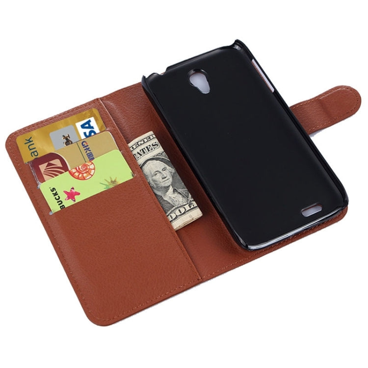 Horizontal Flip Solid color Leather Case with  Card Slots & Holder & Wallet for Lenovo A859