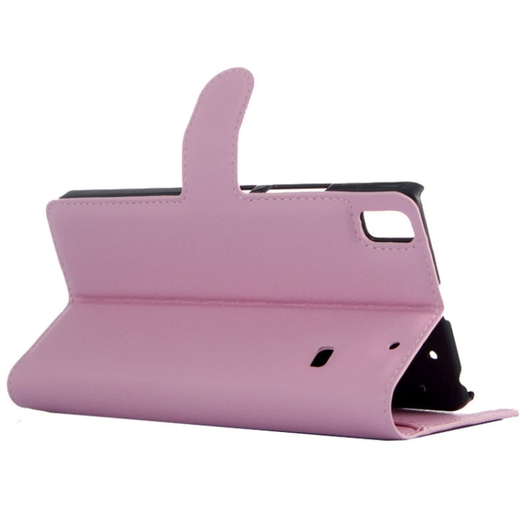 Horizontal Flip Solid color Leather Case with  Card Slots & Holder & Wallet for Lenovo A7600