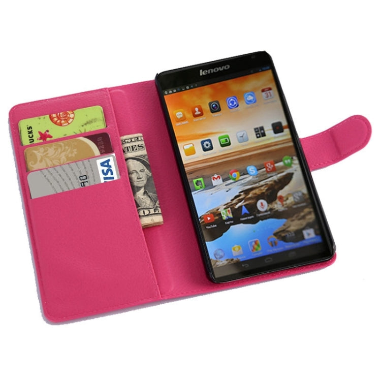Horizontal Flip Solid color Leather Case with  Card Slots & Holder & Wallet for Lenovo A7600