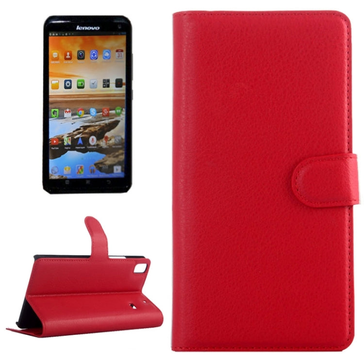 Horizontal Flip Solid color Leather Case with  Card Slots & Holder & Wallet for Lenovo A7600
