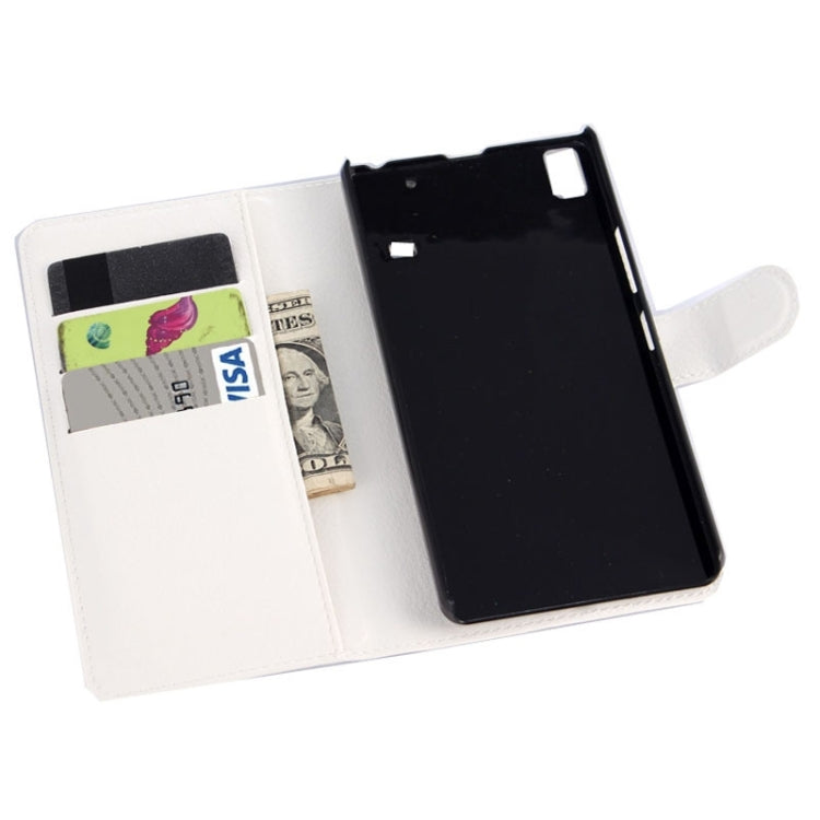 Horizontal Flip Solid color Leather Case with  Card Slots & Holder & Wallet for Lenovo A7600