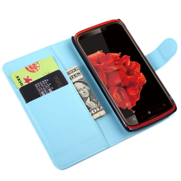 Horizontal Flip Solid color Leather Case with  Card Slots & Holder & Wallet for Lenovo S820