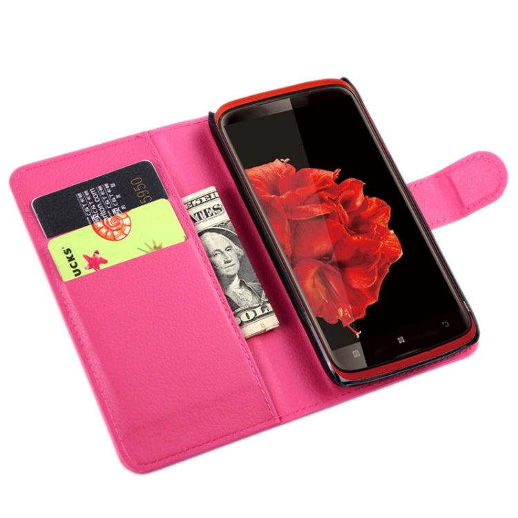 Horizontal Flip Solid color Leather Case with  Card Slots & Holder & Wallet for Lenovo S820