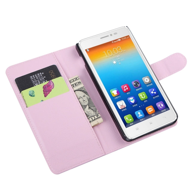 Horizontal Flip Solid color Leather Case with  Card Slots & Holder & Wallet for Lenovo S850