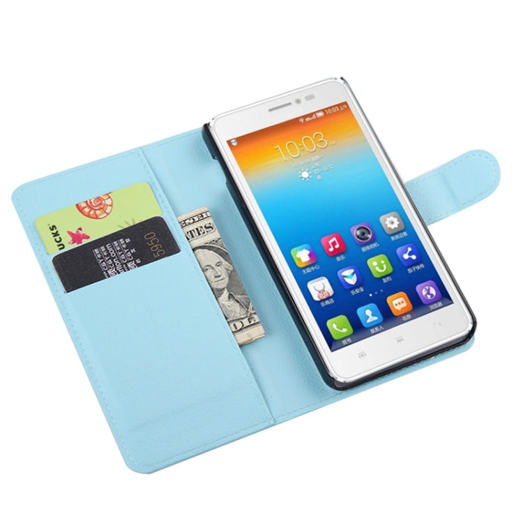 Horizontal Flip Solid color Leather Case with  Card Slots & Holder & Wallet for Lenovo S850