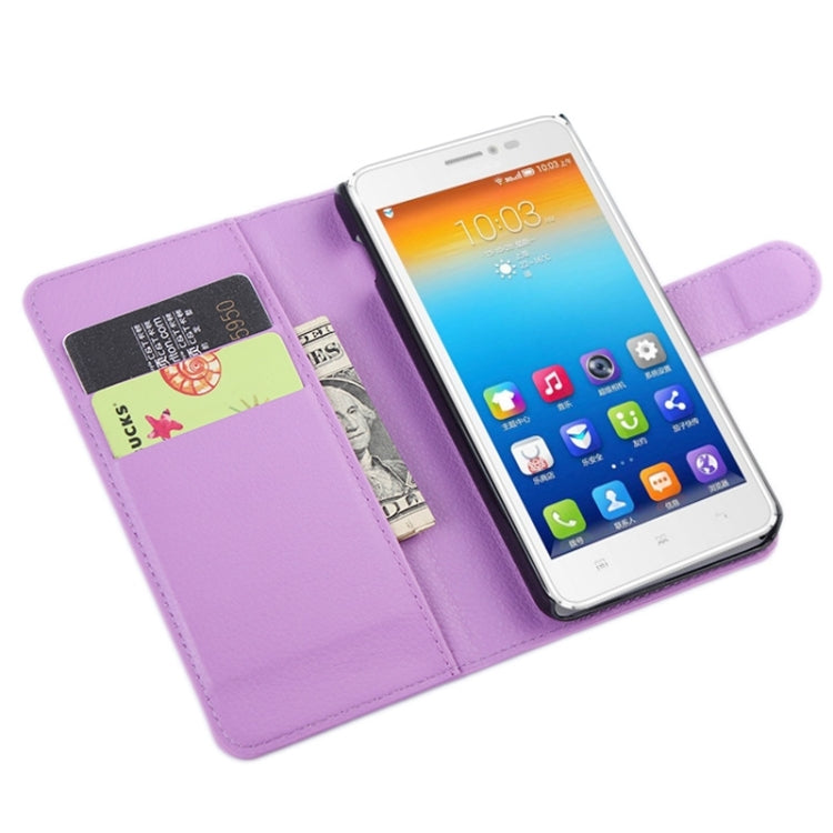 Horizontal Flip Solid color Leather Case with  Card Slots & Holder & Wallet for Lenovo S850