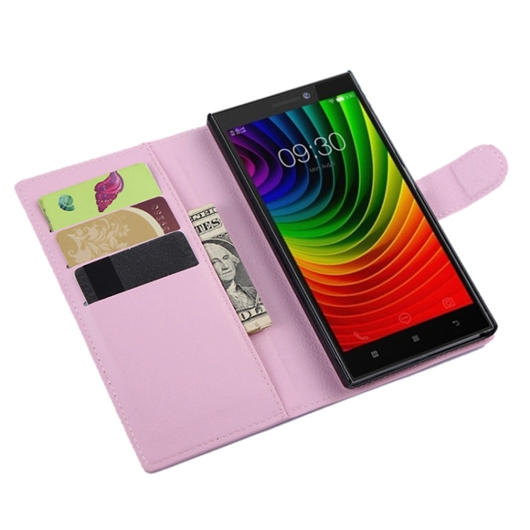 Horizontal Flip Solid color Leather Case with  Card Slots & Holder & Wallet for Lenovo Vibe Z2