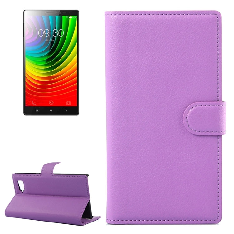 Horizontal Flip Solid color Leather Case with  Card Slots & Holder & Wallet for Lenovo Vibe Z2