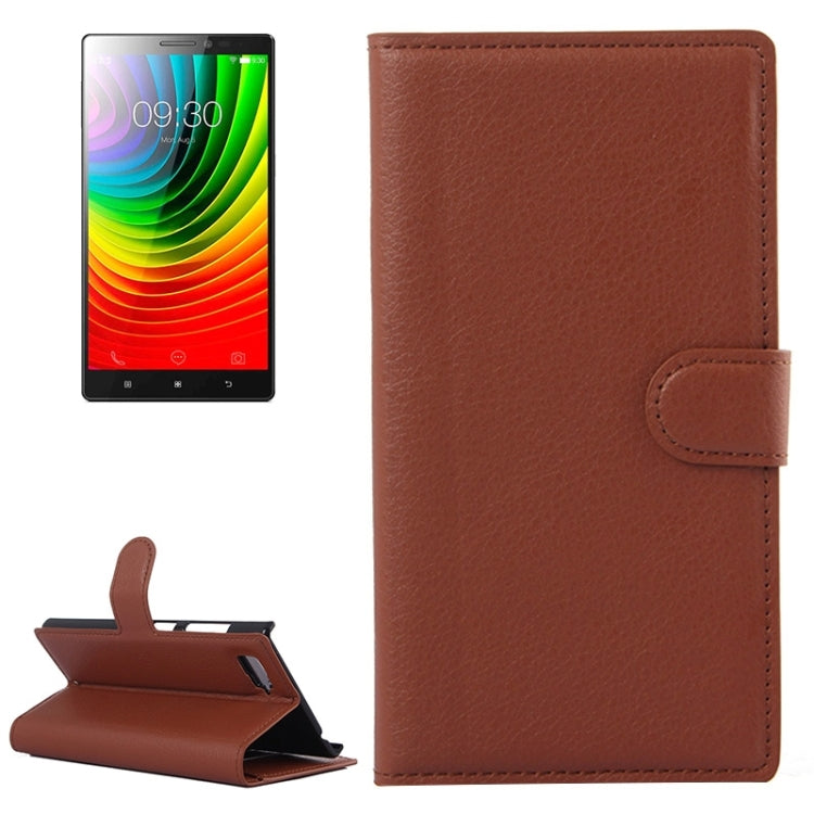 Horizontal Flip Solid color Leather Case with  Card Slots & Holder & Wallet for Lenovo Vibe Z2