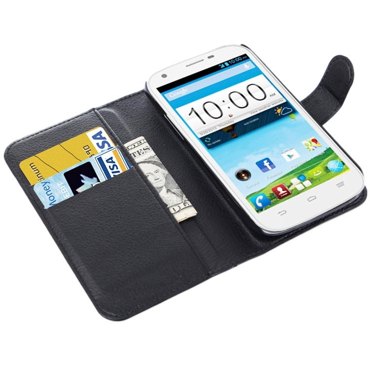Horizontal Flip Solid color Leather Case with  Card Slots & Holder & Wallet for ZTE Blade Q Maxi