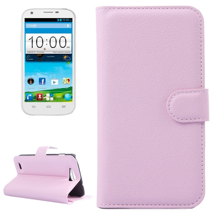 Horizontal Flip Solid color Leather Case with  Card Slots & Holder & Wallet for ZTE Blade Q Maxi
