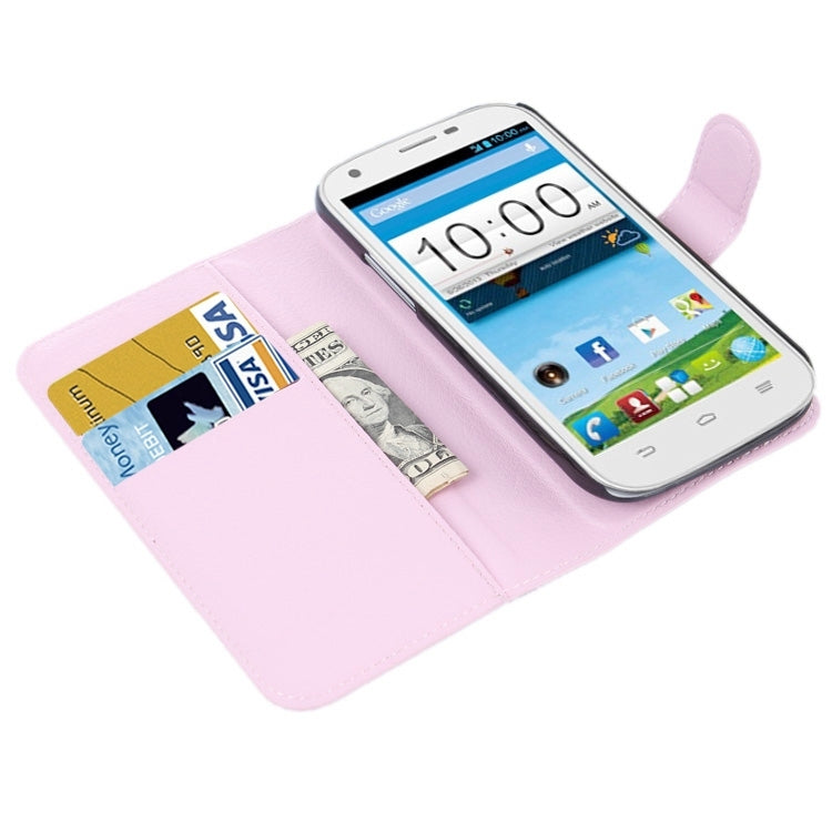 Horizontal Flip Solid color Leather Case with  Card Slots & Holder & Wallet for ZTE Blade Q Maxi