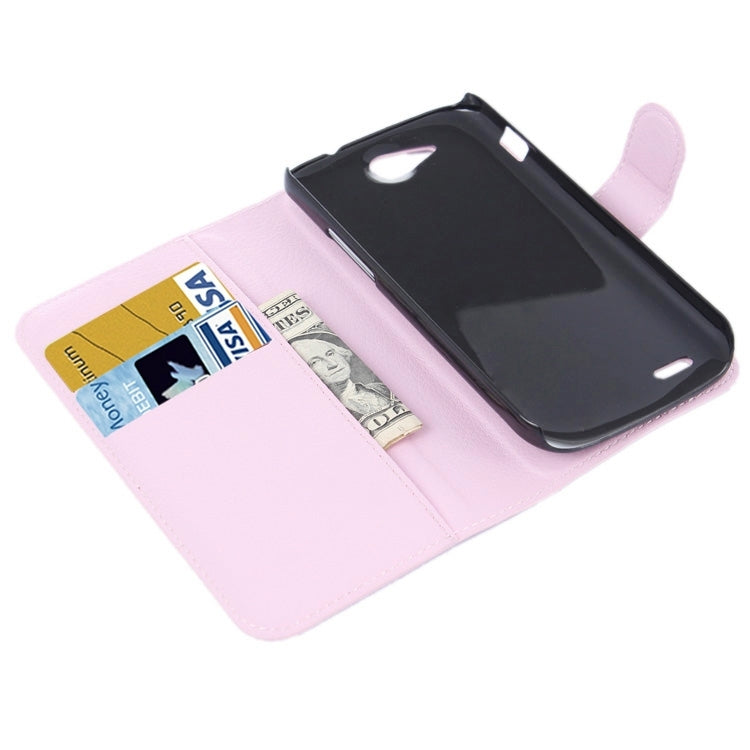 Horizontal Flip Solid color Leather Case with  Card Slots & Holder & Wallet for ZTE Blade Q Maxi