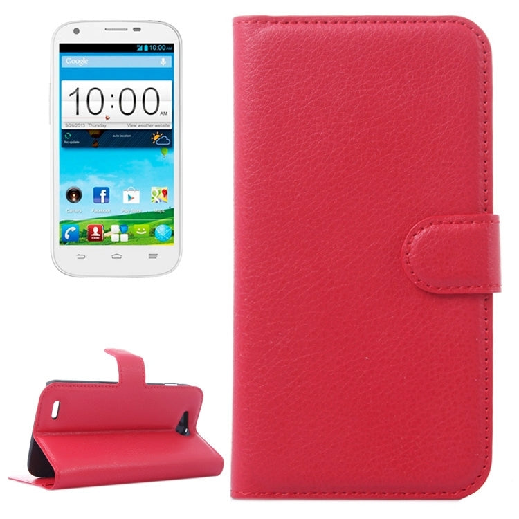 Horizontal Flip Solid color Leather Case with  Card Slots & Holder & Wallet for ZTE Blade Q Maxi