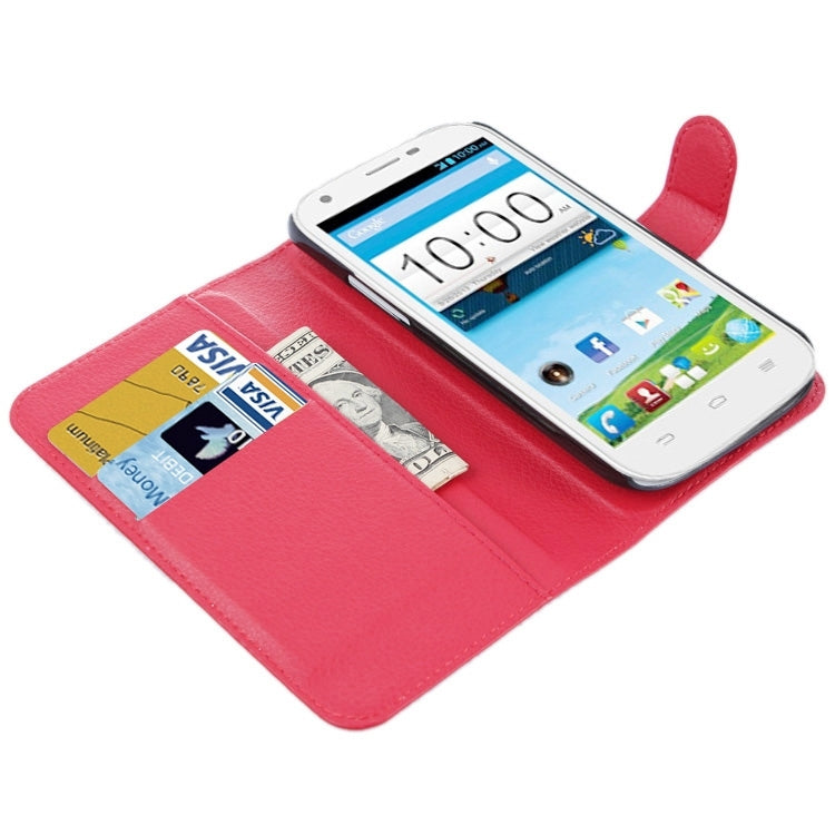Horizontal Flip Solid color Leather Case with  Card Slots & Holder & Wallet for ZTE Blade Q Maxi