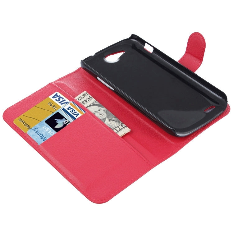 Horizontal Flip Solid color Leather Case with  Card Slots & Holder & Wallet for ZTE Blade Q Maxi