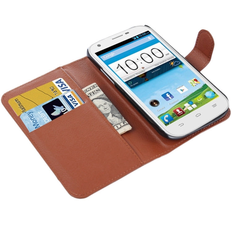 Horizontal Flip Solid color Leather Case with  Card Slots & Holder & Wallet for ZTE Blade Q Maxi
