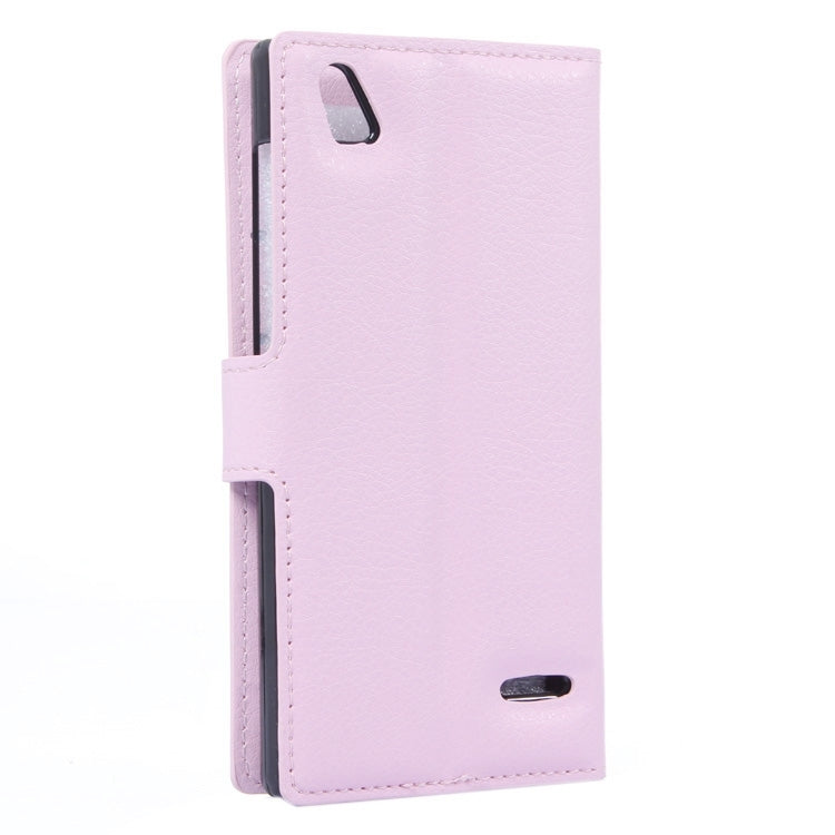 Horizontal Flip Solid color Leather Case with  Card Slots & Holder & Wallet for ZTE Blade VEC 4G