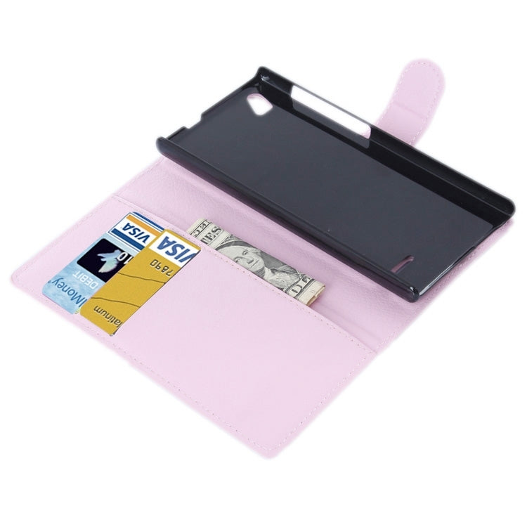 Horizontal Flip Solid color Leather Case with  Card Slots & Holder & Wallet for ZTE Blade VEC 4G