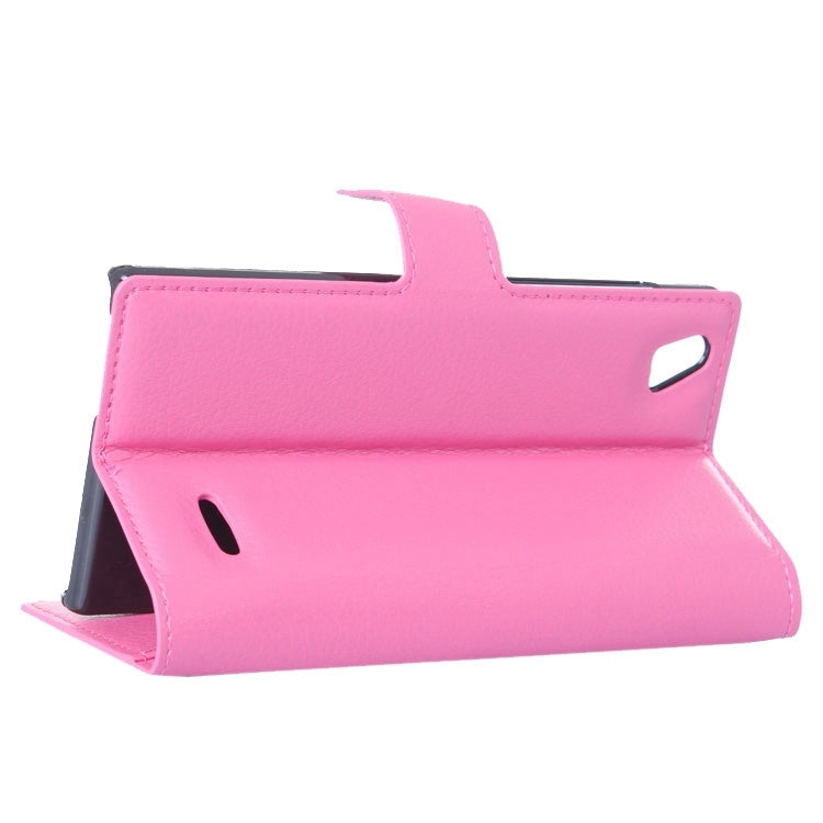 Horizontal Flip Solid color Leather Case with  Card Slots & Holder & Wallet for ZTE Blade VEC 4G
