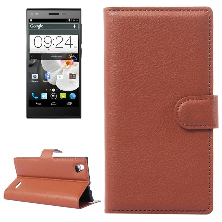 Horizontal Flip Solid color Leather Case with  Card Slots & Holder & Wallet for ZTE Blade VEC 4G