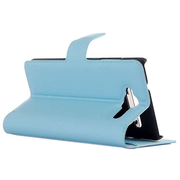 Horizontal Flip Solid color Leather Case with  Card Slots & Holder & Wallet for ZTE Blade L3