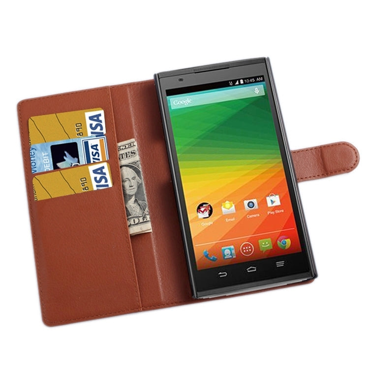 Horizontal Flip Solid color Leather Case with  Card Slots & Holder & Wallet for ZTE Z MAX / Z970
