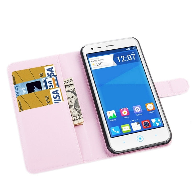 Horizontal Flip Solid color Leather Case with  Card Slots & Holder & Wallet for ZTE Blade S6 Lux