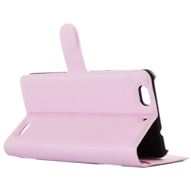 Horizontal Flip Solid color Leather Case with  Card Slots & Holder & Wallet for ZTE Blade S6 Lux