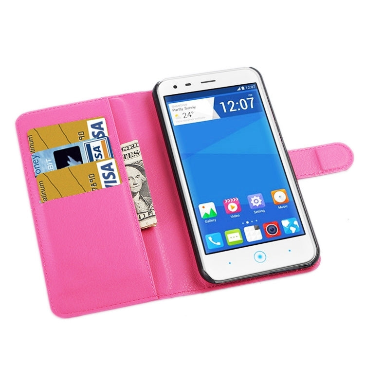 Horizontal Flip Solid color Leather Case with  Card Slots & Holder & Wallet for ZTE Blade S6 Lux