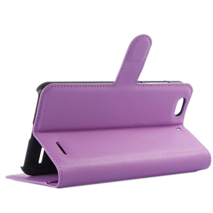 Horizontal Flip Solid color Leather Case with  Card Slots & Holder & Wallet for ZTE Blade S6 Lux