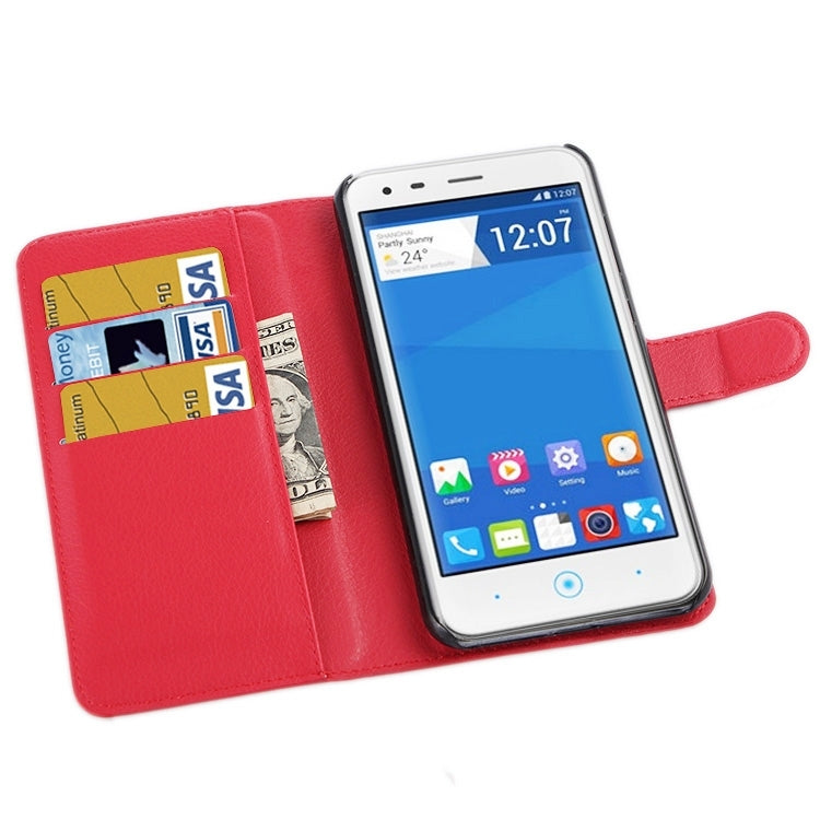 Horizontal Flip Solid color Leather Case with  Card Slots & Holder & Wallet for ZTE Blade S6 Lux
