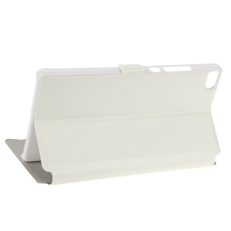 Crazy Horse Texture Horizontal Flip Solid Color Leather Case with Call Display ID & Magnetic Closure & Holder for Huawei P8