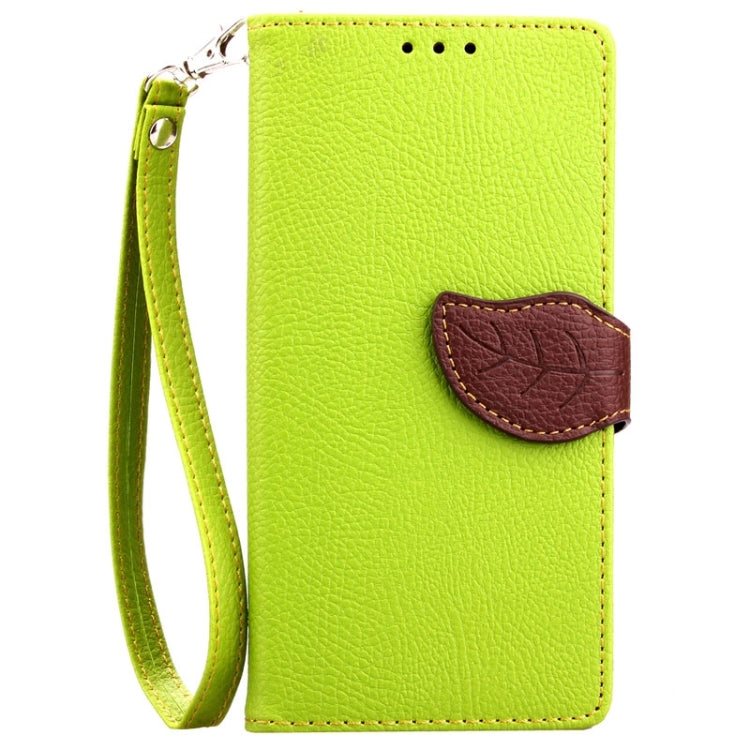 Leaf Magnetic Snap Litchi Texture Horizontal Flip Leather Case with Card Slots & Wallet & Holder & Lanyard for Huawei P8