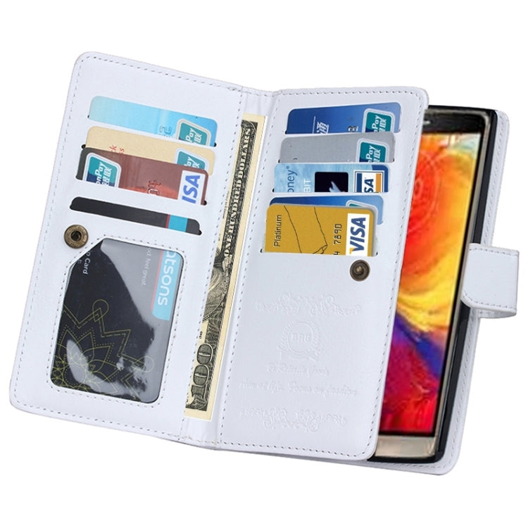 Multifunctional Crazy Horse Texture Horizontal Flip Solid Color Leather Case with Nine Card Slots & Wallet for LG G4 / H815