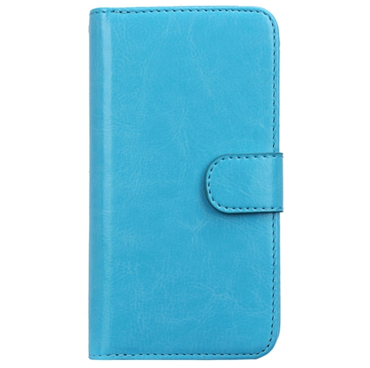 For HTC One M9 Multifunctional Crazy Horse Texture Horizontal Flip Solid Color Leather Case with Nine Card Slots & Wallet
