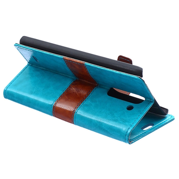 Color Matching Flip Leather Case with Holder & Card Slots & Wallet for LG G3 Stylus / D690