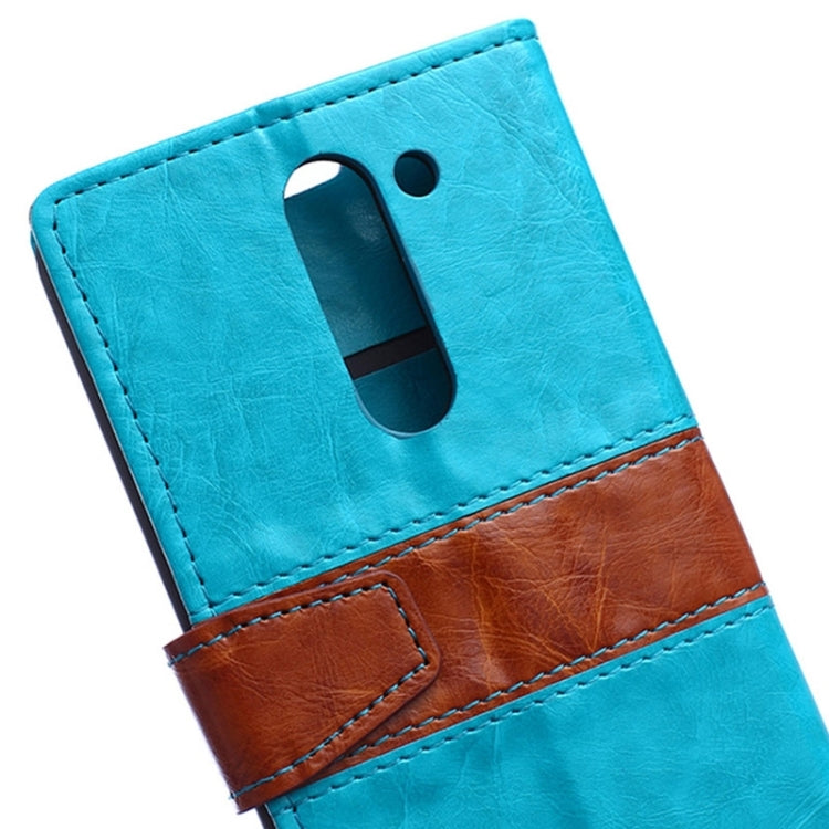 Color Matching Flip Leather Case with Holder & Card Slots & Wallet for LG G3 Stylus / D690