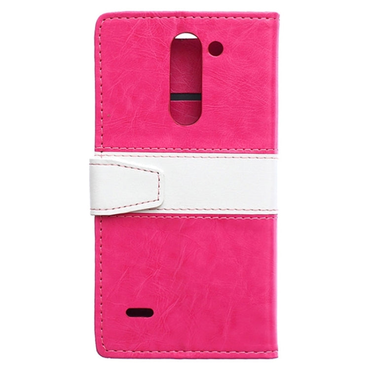 Color Matching Flip Leather Case with Holder & Card Slots & Wallet for LG G3 Stylus / D690