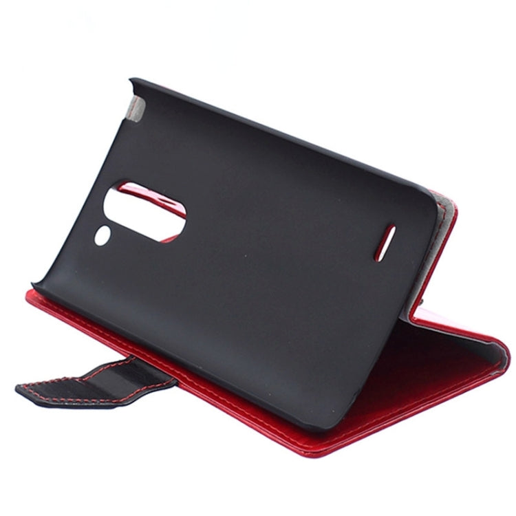 Color Matching Flip Leather Case with Holder & Card Slots & Wallet for LG G3 Stylus / D690