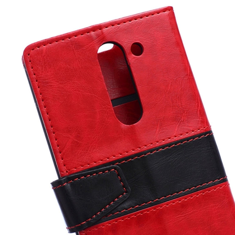Color Matching Flip Leather Case with Holder & Card Slots & Wallet for LG G3 Stylus / D690